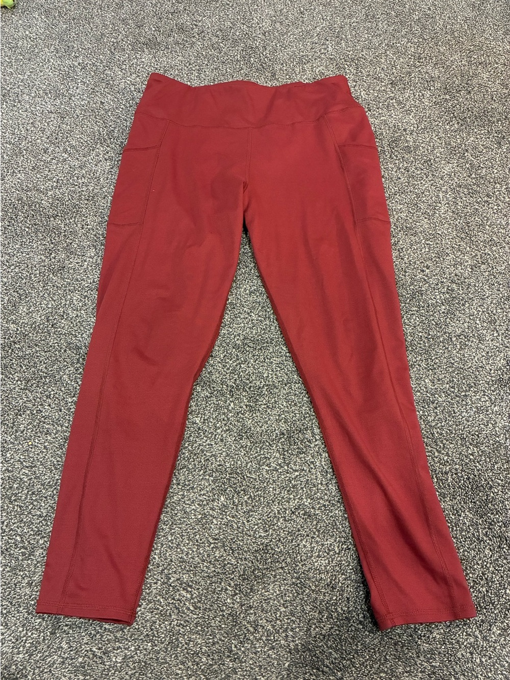 Maurices High-Rise Leggings in Rust Red